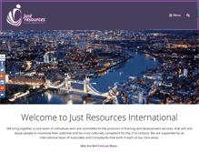 Tablet Screenshot of justresources.com